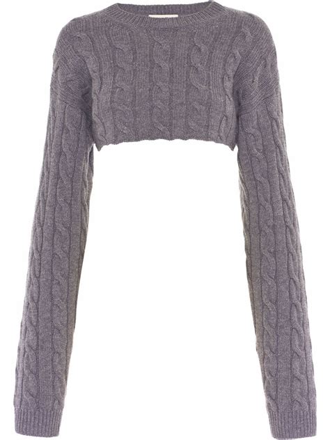 miu miu cropped knit